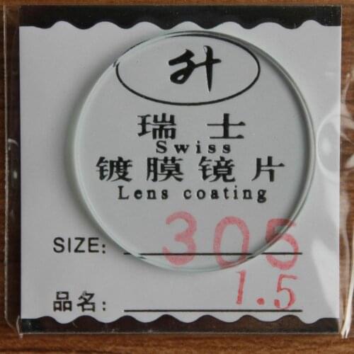 Freeshipping New flat glass watch crystal diameter 30.5 mm Thick 1.5mm