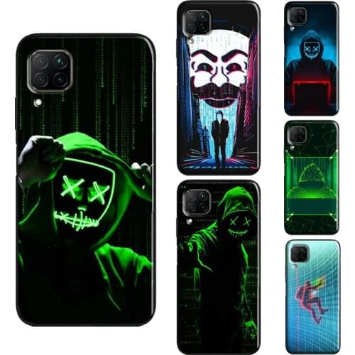 Matrix Hacker Case For Huawei P Smart 2019 2021 Nova 5T P20 P40 P30 Pro Mate 20 Lite Honor 10i 8X 9X 8A
