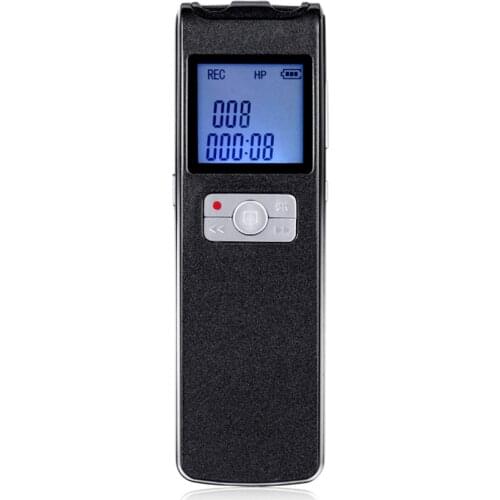 350 hours super long recording time digital voice recorder with voice activated large screen MP3 playing FM radio