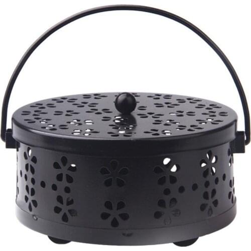 Incense Coil Holder Portable Coil Incense Burner For Home Office Mosquito Incense Tray - Classical Sandalwood Stove