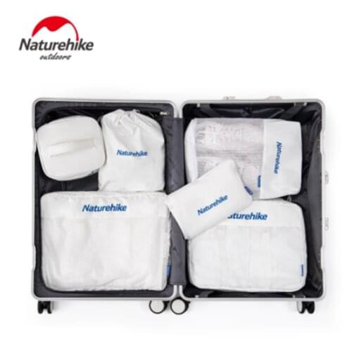 Naturehike 6-in-1 Travel Set 460g Portable Clothes Shoes Wash Bag Waterproof Outdoor Business Equipment Foldable NH20SN005