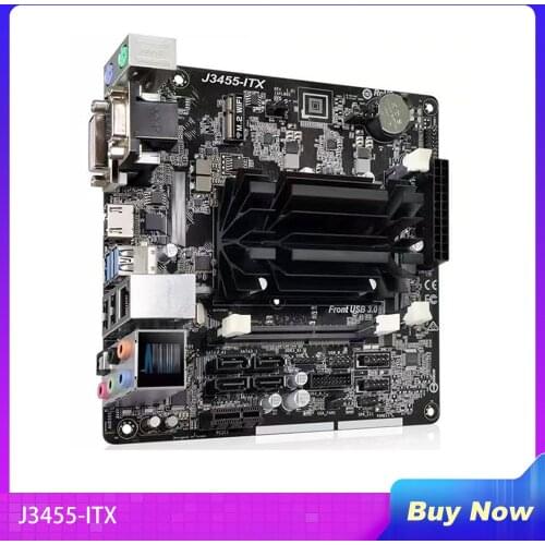 J3455-ITX For ASRock Intel Quad-Core Processor J3455 (up to 2.3GHz) Mini ITX Motherboard CPU Combo