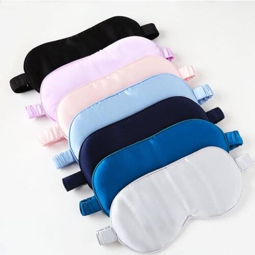 100% Natural Silk Sleep Mask Super-Smooth Soft Eye Masks With Adjustable Strap Blindfold Blocks Light For Sleeping Aid