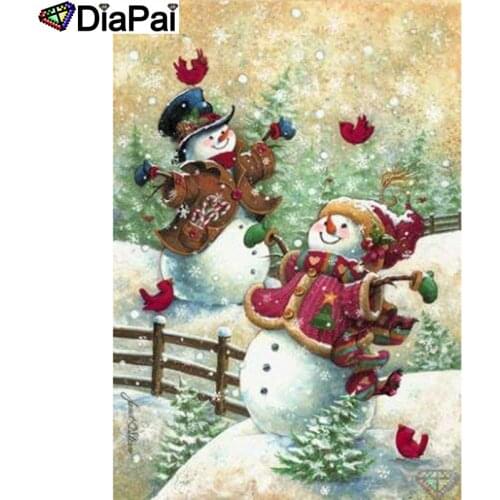 DIAPAI 5D Diamond Embroidery Needlework Kit "Cartoon snowman" Diy Diamond Painting Cross Stitch Home Decoration Gift A26758