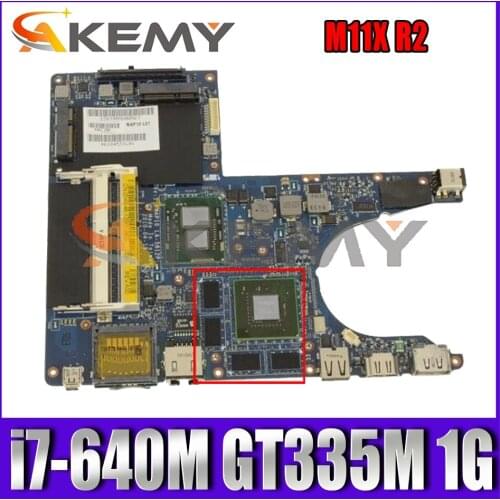 NAP10 LA-5812P For DELL Alienware M11X R2 Laptop Motherboard CN-06NV8C 06NV8C 6NV8C With i7-640M CPU GT335M 1GB GPU 100% Tested