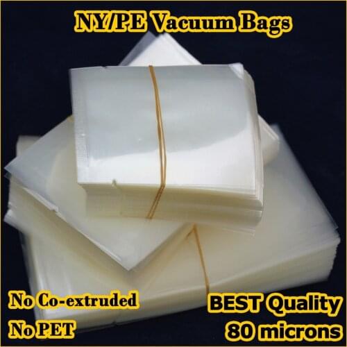 10 pcs Large Nylon Vacuum Food Pouches PA Vacuum Food Bags Food Sealer Saver Storage Bag Width From 24 cm to 60 cm