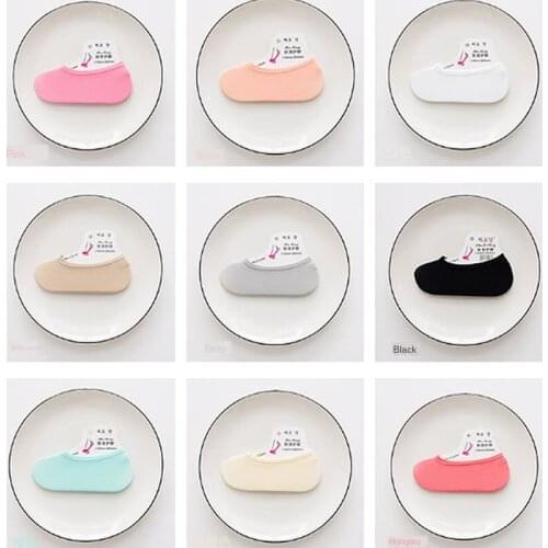 New Wholesale Baby Short Socks Candy-Colored Shallow Mouth Invisible Ankle Socks Girl Elastic Silicone Solid Color Sock