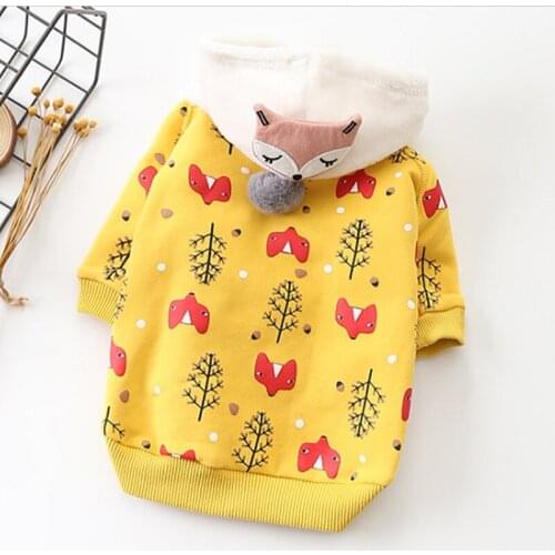 Pet Clothes Hoodie French Bulldog Puppy Dog Costume Pet Jumpsuit Pug Pets Dogs Clothing for Small Cats with Printing Outfits