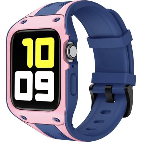 Silicone Watchbands For Apple Watch SE Strap 6 Band 44mm iWatch Series 5 4 Bracelet Protective Case For Applewatch 3 42mm Bands