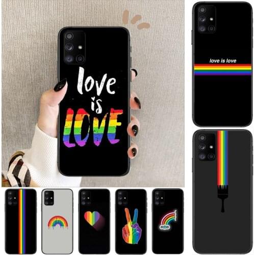 Luxury Rainbow in the sky Phone Case Hull For Samsung Galaxy A50 A51 A20 A71 A70 A40 A30 A31 A80 E 5G S Black Shell Art Cell Cov