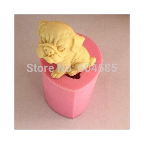 Shar pei dog silicone soap molds fondant chocolate molds for the kitchen baking cake decorating Sugarcraft FM175