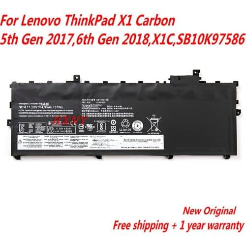 High Quality 01AV430 01AV431 01AV494 Laptop Battery For Lenovo ThinkPad X1 Carbon 5th Gen 2017,6th Gen 2018,X1C,SB10K97586