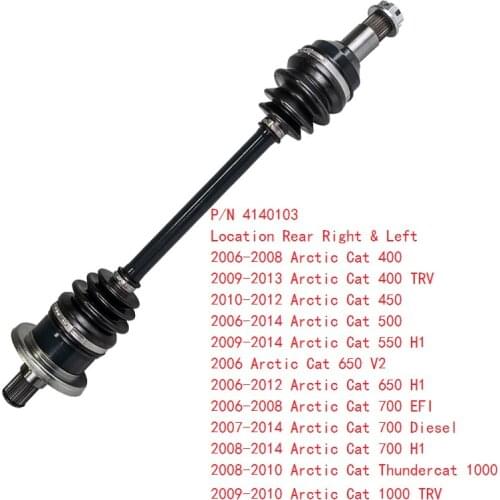 Rear Right & Left CV Axle Drive shaft For Arctic Cat 400 450 500 550 650 700 1000 2006-2014 0502-811 1502-343 1502-798 1502-938