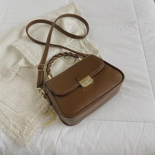 Ladies Fashion Crossbody Bags 2021 High Capacity Retro Shoulder Bag Handbag Female High Quality PU Leather Women Messenger Bag