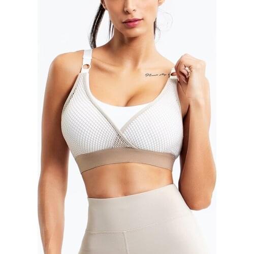 Women Yoga Bra Criss Cross Strappy Back Light Support Free to Be Bra with Removable Cups