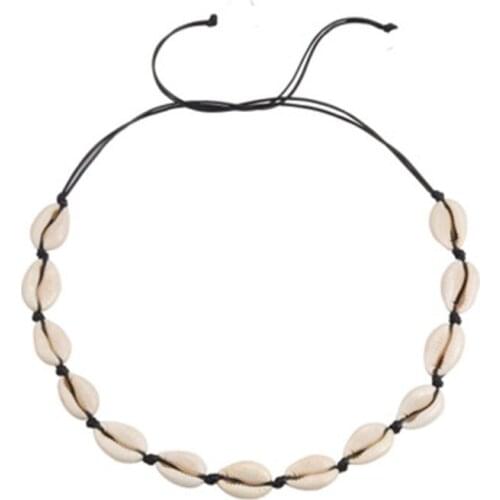 Bohemia Necklace Shells Handmade Natural Braid Chain Choker for Women Gifts Charms Fashion Jewelry Necklace