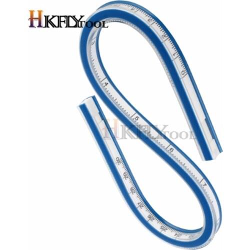 1Pc 30CM Flexible Curve Ruler Drafting Drawing Measure Tool Soft Plastic Tape Measure Ruler