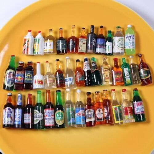 10/20 pcs Mini Drinks Bottle for 1:12 1:6 Dolls Toy Dollhouse Decoration Part