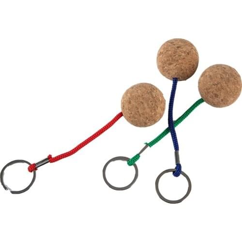 2Pcs Lightweight Canoe Waterski Kayak Floating Cork Keyring Keychain Buoyant Key Ring Key Holder Float