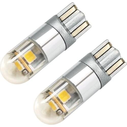 2PCS T10 9W 3SMD Clearance Lights White Red Green Blue W5W 194 LED Car Lamps Bulbs