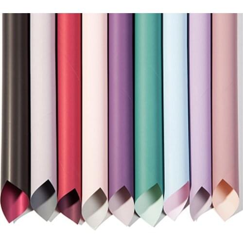 20pcs/lot Square Flower Wrapping Paper Bouquet Floral Gifts Packaging Craft DIY Korean Waterproof Flower Paper