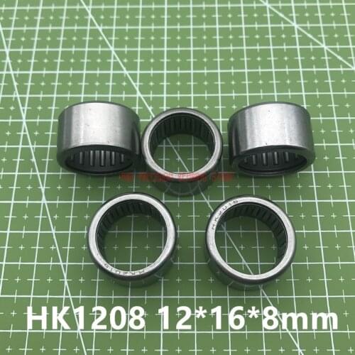 2019 Real Rushed Needle Bearings Hk1208 Hk121608 ( 10 Pcs ) Drawn Cup Roller Bearing 12x16x8mm