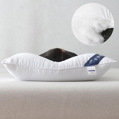 48x74cm Home Hotel Sleeping Pillow 3 Heights Soft Fluffy Polyester Fiber Pillow Core Breathable Head Pillow Inner Core