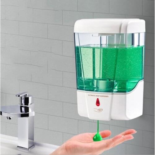 700ml Automatic Soap Dispenser Touchless Sensor Hand Sanitizer Detergent Dispenser Wall Mounted Liquid Soap Dispensers Wholesale