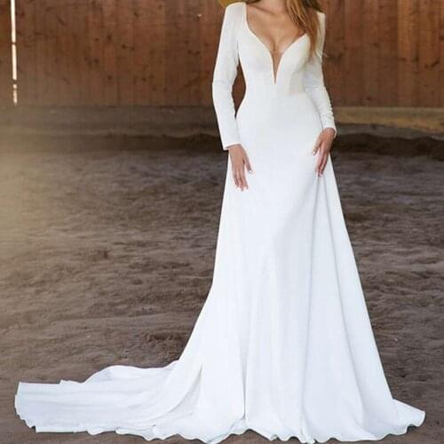 BAZIIINGAAA Mermaid Silhouette Wedding Dresses