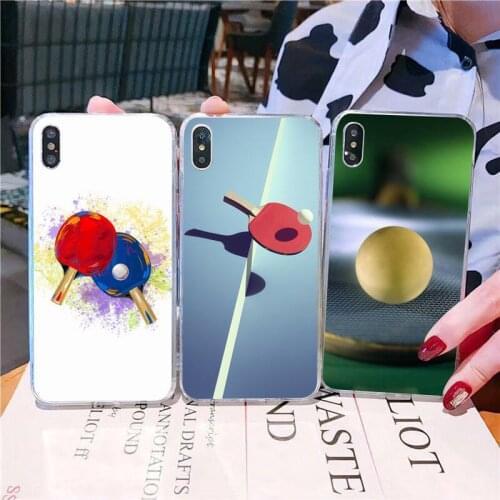 YNDFCNB pingpong ball table tennis Phone Case for iPhone 11 12 pro XS MAX 8 7 6 6S Plus X 5S SE 2020 XR fundas