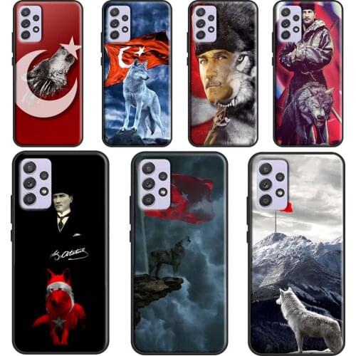 Turkey Wolf Mustafa Kemal Atatürk Case For Samsung A72 A52 A42 A32 A12 A70 A50 A40 A30 A10 A20 S A11 A41 A51 A71 A21S Cover