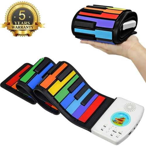 49-key digital keyboard flexible curly piano gift electronic hand-rolled piano music lover children