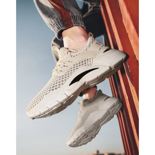 New style flying coconut shoes single mesh breathable sports running shoes fashion casual mens shoes