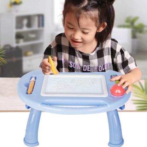 K5DD Ergonomic Sketch Pad Kids Scribbler Boards Magnetic Doodle Drawing Board Educational Learning Toys, Pink/Blue