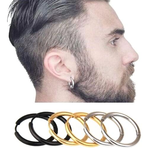 Hot Sales Round stainless steel ear earrings earrings titanium steel man earrings girl accessories