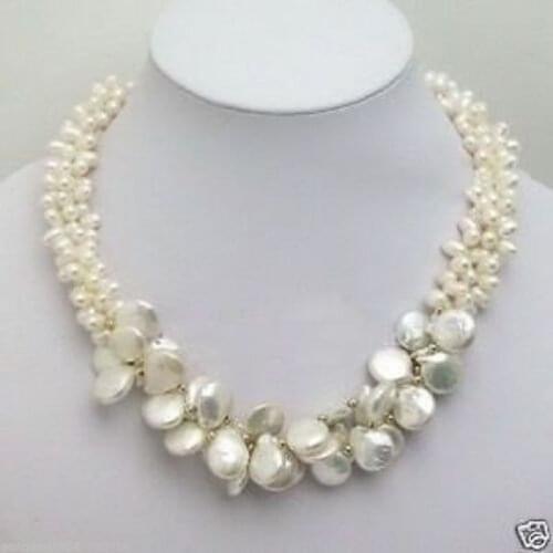 Exquisite! White Akoya Cultured Pearl Necklace 18