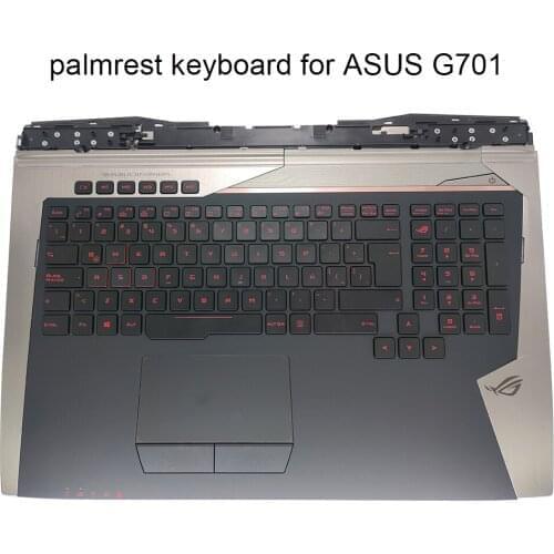 Latin touchpad keyboard backlight for Asus ROG G701 G701V G701VO G701VI G701VIK gamers laptop replacement keyboards 13N0-SDA0421