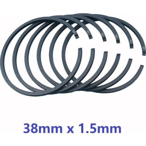 6Pcs/lot 38mm x 1.5mm Piston Ring Set For Husqvarna 36 136 137 141 142 235 232L 240 Chainsaw Brushcutter Trimmer CG430 CG520