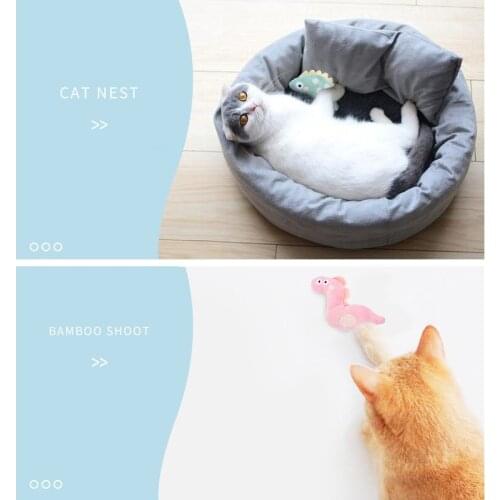Cat Toy Cat nip Interactive Plush Stuffed Chew Pet Toys Claw Funny Cat Mint Soft Teeth Cleaning Toy Kitten Pet Products