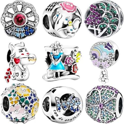 Designer 925 Sterling Silver Bracelet Floating Charms Beads Fit Original Charms Bracelets for Women Necklace Womens Jewelry