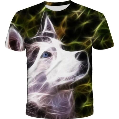 Hot-selling new 3D printed t-shirts in summer Anime cute puppy graphic T shirts Cool street t shirts for boys and girls coat