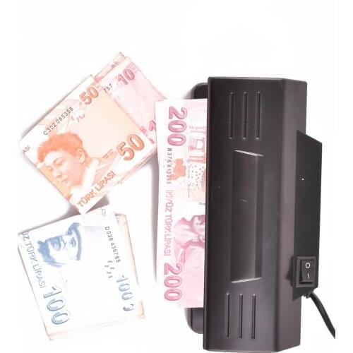 Mor Işıklı Para Kontrol Makinesi Sahte Para Tespit Etme Cihazı