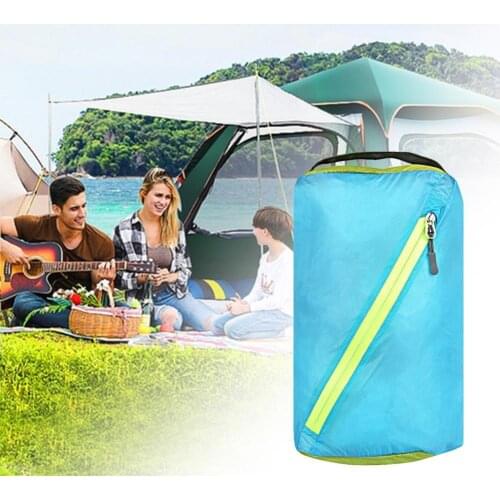 Nylon Trendy Camping Storage Package Bag Double Layer Fine Knit Camping Pouch Bright Color for Clothes