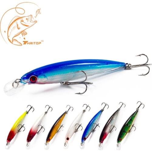 Thritop New Fishing Lure 11cm 13g,Hot Item TP019 Different Colors for Option Fishing Bait Sharp Hook Luminous Minnow Lures