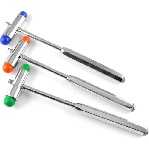 New Multifunction Neurological Reflex Hammer Percussor with Brush Medical Diagnostic Hammer Health Care Relaxation Massage Tool