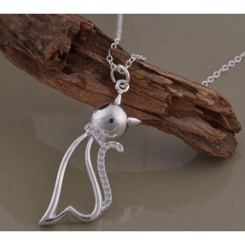 Wholesale High quality silver plated Fashion jewelry chains necklace pendant WN-1235