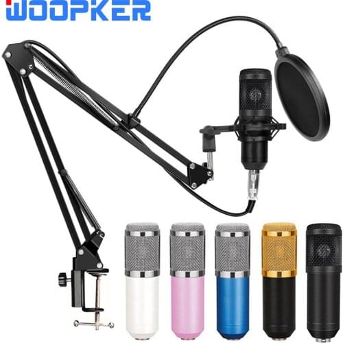 Professional BM 800 Microfone Condenser Microphone Sound Recording BM800 Mic Set for Computer PC Studio Karaoke Broadcasting