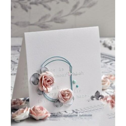 Mmao Crafts Metal Steel Cutting Dies New Irregular oval frame Stencil For DIY Scrapbooking Paper/photo Cards Embossing Dies