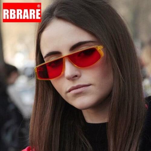 RBRARE Cat Eye Sunglasses Women Square High Quality Sunglasses Men Vintage Sun Glasses for Men Street Beat Driving Oculos De Sol