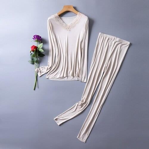 Womens 30% Silk 70% Viscose Base Layer Long Johns Warm Thermal Underwear Set M L XL 2XL 3070